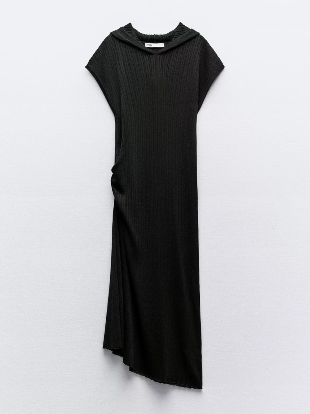 Ribbed Knit Long Tunic